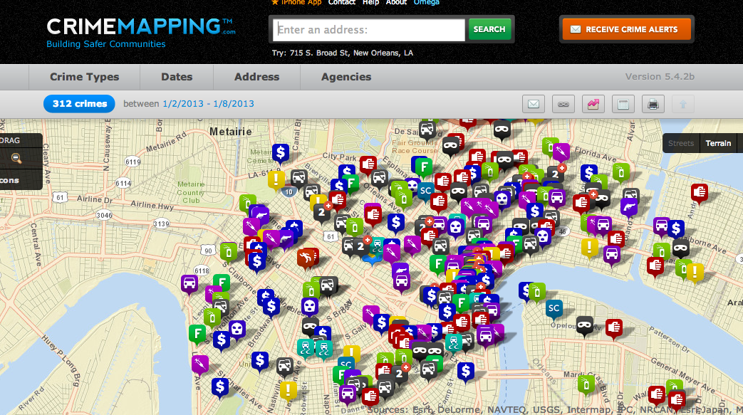http://www.crimemapping.com/map/la/neworleans